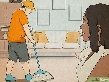 Step 1 Take the initiative to help her out.