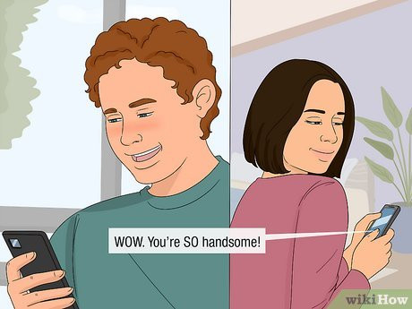 Exaggerate your compliment to really get him to smile.