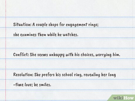 Step 2 Choose the 3 main components of the story.