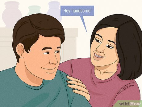 Calling him “Handsome”...