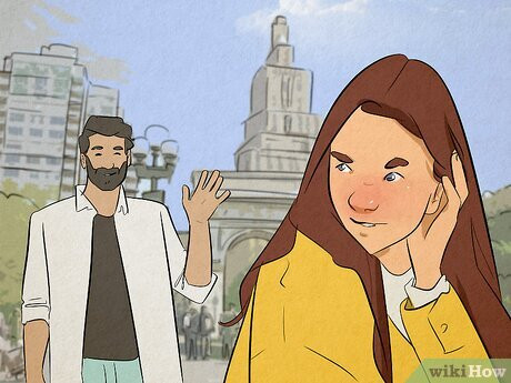 Step 3 Look for signs that she’s interested in you.