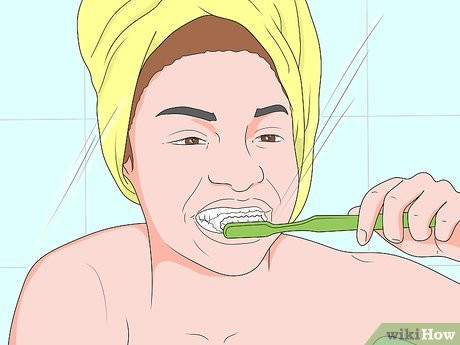 Step 4 Brush your teeth.