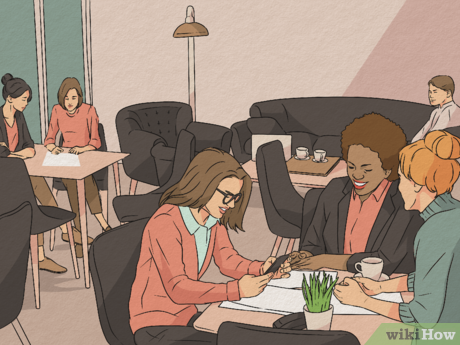 Step 1 Cafes can be busy and noisy.