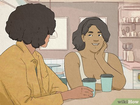 Smile, compliment her outfit, and be as genuine as possible.